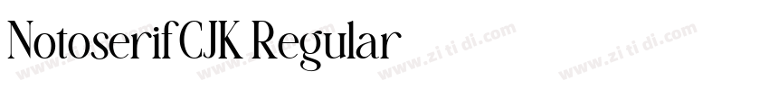 NotoserifCJK Regular字体转换